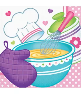 Happy Birthday 'Little Chef' Lunch Napkins (16ct)