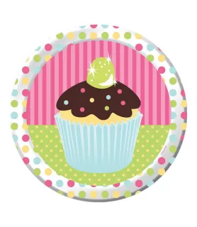 Happy Birthday 'Sweet Treats' Large Paper Plates (8ct)