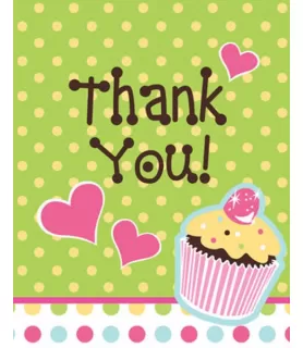 Happy Birthday 'Sweet Treats' Thank You Notes w/ Envelopes (8ct)