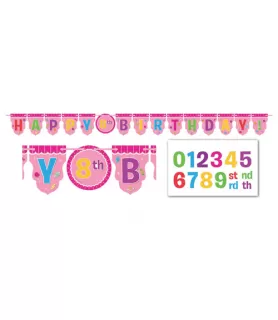 Happy Birthday 'Sweet Shop' Jumbo Letter Banner Kit (1ct)