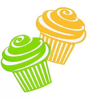 Cupcake Party Cutout Decorations (10ct)