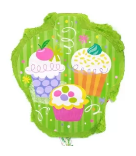 Cupcake Party Pull-String Pinata (1ct)
