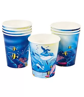 Dolphin 9oz Paper Cups (8ct)