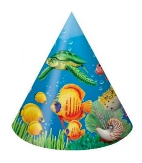 Ocean Friends Cone Hats (8ct)