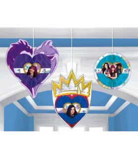 Descendants 2 Honeycomb Decorations (3pc)