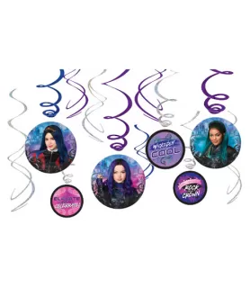 Descendants 3 Hanging Swirl Decorations (12ct)