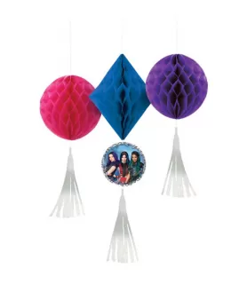 Descendants 3 Hanging Honeycomb Decorations (3ct)