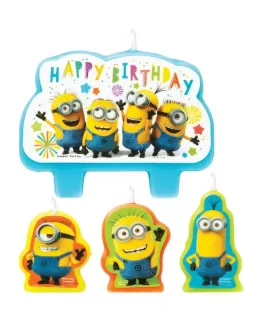 Despicable Me 'Minion Fun' Mini Candle Set (4pc)