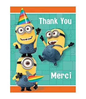 Despicable Me 'Minion Made' Thank You Notes w/ Envelopes (8ct)