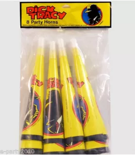 Dick Tracy Vintage Party Horns (8ct)
