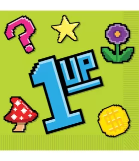 Happy Birthday '8-Bit' Lunch Napkins (16ct)