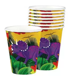 Dinosaur Prehistoric Party 9oz Paper Cups (8ct)