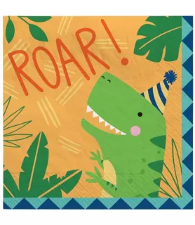 Dinosaur 'Dino-Mite' Lunch Napkins (16ct)