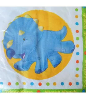 Dinosaur 'Little Dino' Baby Shower Lunch Napkins (8ct)