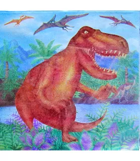 Dinosaurs 'T-Rex' Lunch Napkins (20ct)