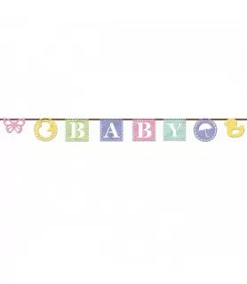 Baby Shower 'Tiny Bundle Felt Hanging Garland (1ct)