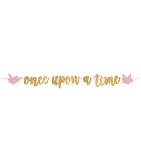 Disney Princess 'Once Upon a Time' Glitter Banner (1ct)
