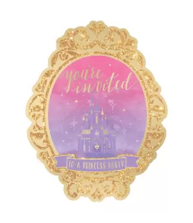 Disney Princess 'Once Upon a Time' Deluxe Novelty Invitations w/ Envelopes (8ct)