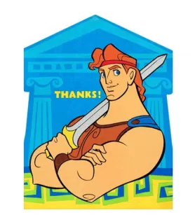 Hercules Vintage 1997 Thank You Notes w/ Envelopes (8ct)