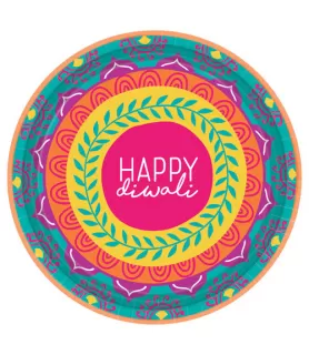 Diwali Festival of Lights Small Paper Plates (8ct)
