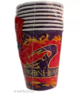 Dragon Heart 9oz Paper Cups (8ct)