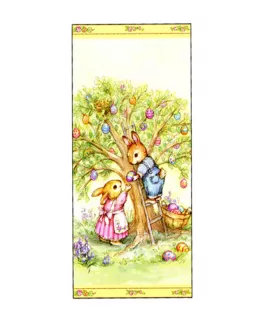 Easter 'Storybook Bunnies' Large Cello Favor Bags with Twist Ties (20ct)