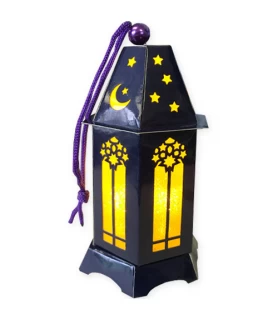 Ramadan 'Eid Mubarak' Mini LED Paper Lantern (1ct)