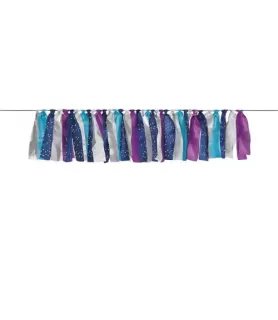 Sparkling Sapphire Ribbon Garland (6ft)