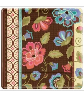 Floral Print 'Elegant Jacquard' Large Paper Plates (8ct)
