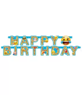 Emoji Happy Birthday Banner (1ct)