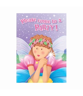Fairy Princess Party Invitations w/ Envelopes (8ct)