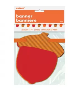 Fall Acorns Paper Hanging Banner (1ct)