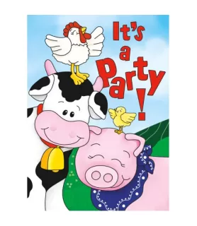Farm Friends Invitations w/ Envelopes (8ct)