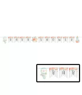 Baby Shower 'Farmhouse Floral' Pennant Banner (8ft)