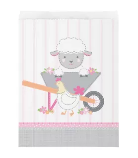 1st Birthday 'Farmhouse Girl' Paper Favor Bags (10ct)