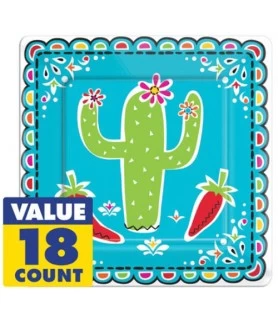 Fiesta 'Picado de Papel' Small Paper Plates (18ct)