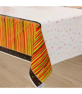 Fiesta Stripes Plastic Table Cover (1ct)