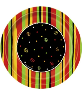 Fiesta Stripes Small Paper Plates (8ct)