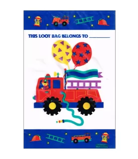Fire Engine Party Favor Bags (8ct)