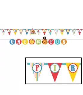 Fisher Price 1st Birthday Circus Jumbo Letter Banner Kit (1ct)