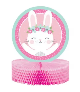 1st Birthday 'Floral Bunny' Honeycomb Centerpiece (1ct)