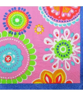 Floral 'Cool Splash' Small Napkins (16ct)