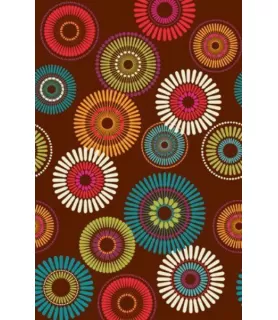 Floral 'Modern Motiff' Paper Table Cover (1ct)