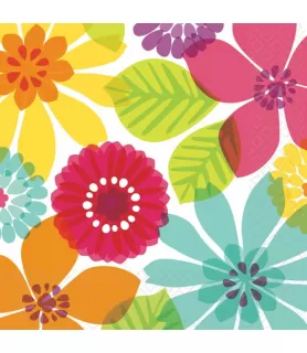 Floral Print 'Day in Paradise' Small Napkins (16ct)