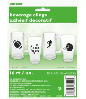 Sports 'Football' Large Drink Markers (16ct)