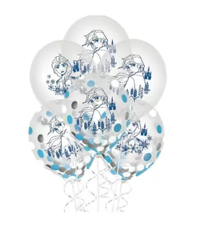 Frozen 2 Confetti-Filled Latex Balloons (6ct)
