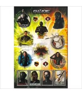 G.I. Joe 'Rise of Cobra' Stickers (2 sheets)