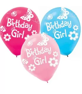 Garden Girl Balloons (6ct)