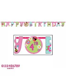 Garden Girl Jumbo Letter Banner Kit (1ct)