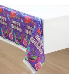 Glitzy Girl Plastic Table Cover (1ct)